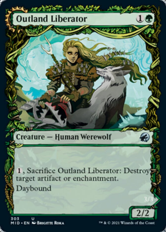 Outland Liberator // Frenzied Trapbreaker (Showcase Equinox) [Innistrad: Midnight Hunt] [Foil]