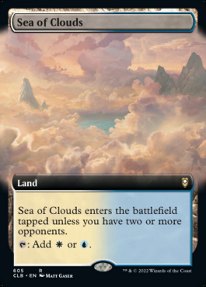 Sea of Clouds (Extended Art) [Commander Legends: Battle for Baldur's Gate] [Foil]