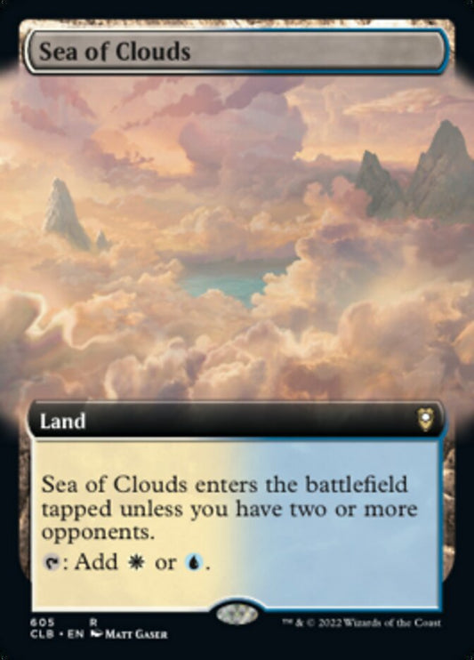 Sea of Clouds (Extended Art) [Commander Legends: Battle for Baldur's Gate] [Foil]