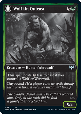 Wolfkin Outcast // Wedding Crasher [Innistrad: Double Feature] [Foil]