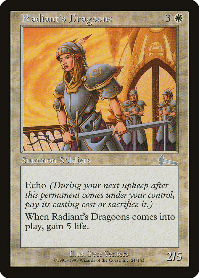 Radiant's Dragoons [Urza's Legacy] [Foil]