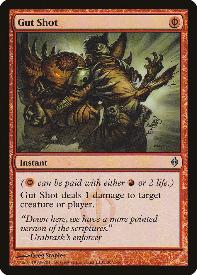 Gut Shot [New Phyrexia] [Foil]