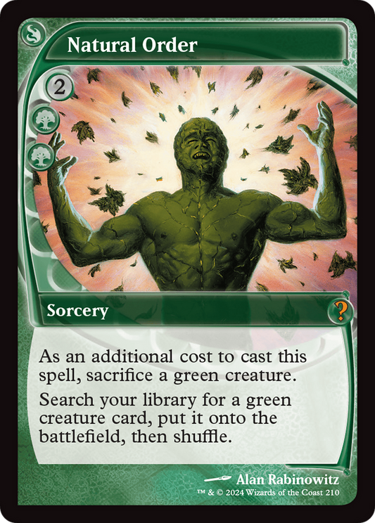 Natural Order (Future Sight) [Mystery Booster 2] [Foil]