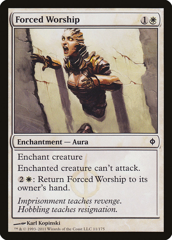 Forced Worship [New Phyrexia] [Foil]