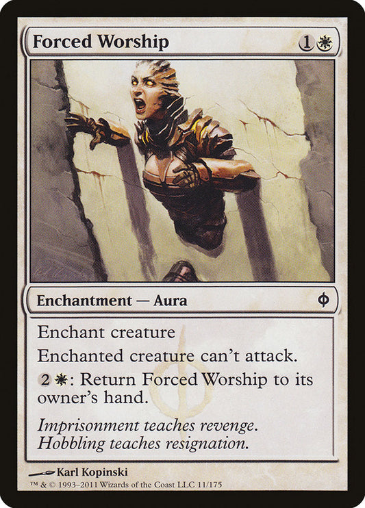Forced Worship [New Phyrexia] [Foil]