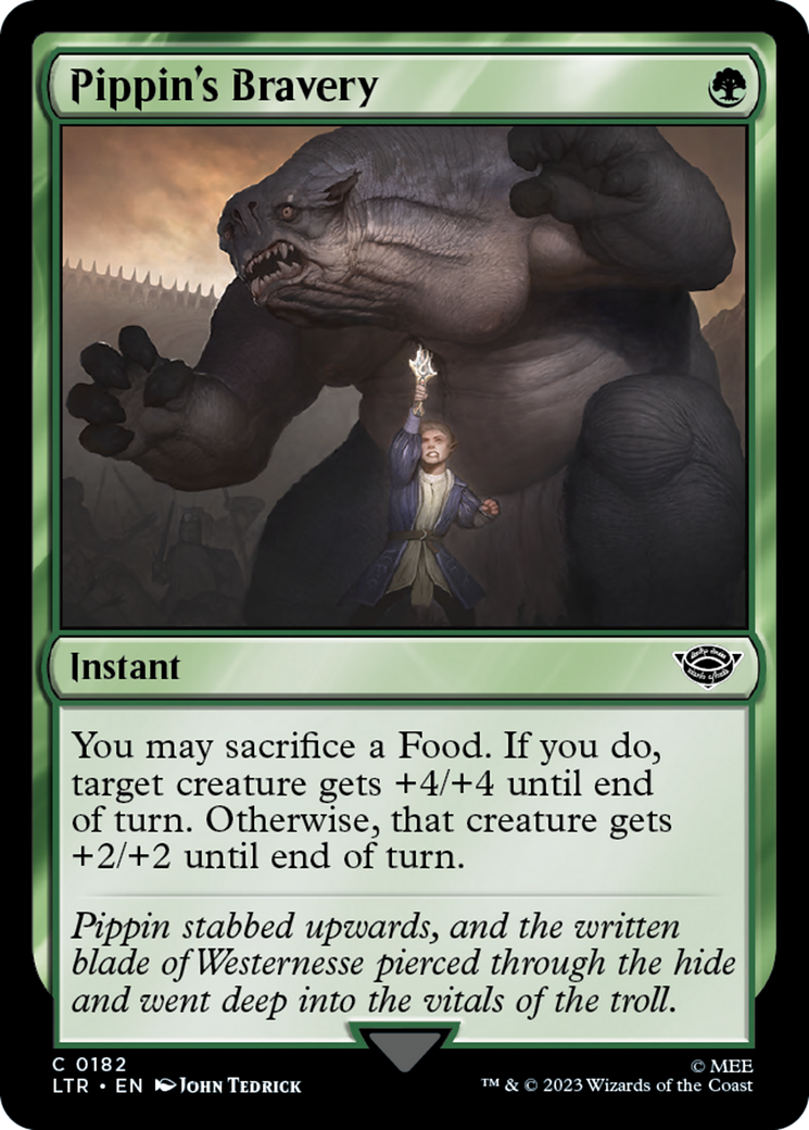 Pippin's Bravery [The Lord of the Rings: Tales of Middle-Earth] [Foil]