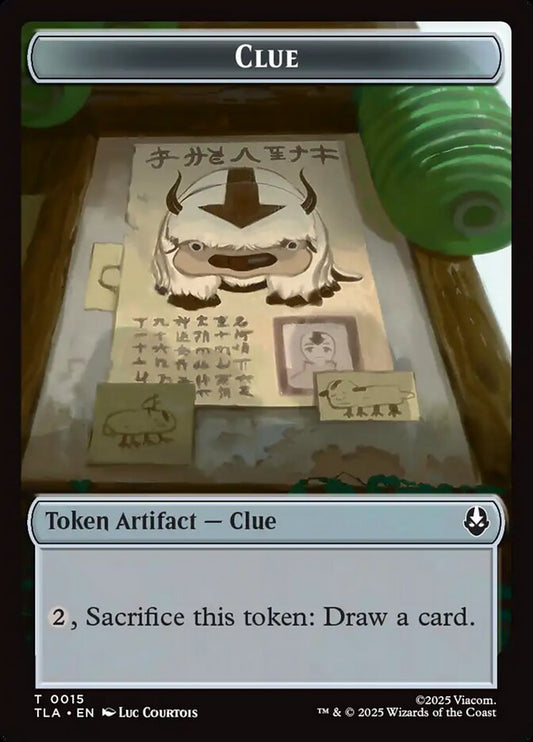 Ally 0015 // Clue 0015 Double-Sided [Avatar: The Last Airbender Tokens] [Foil]