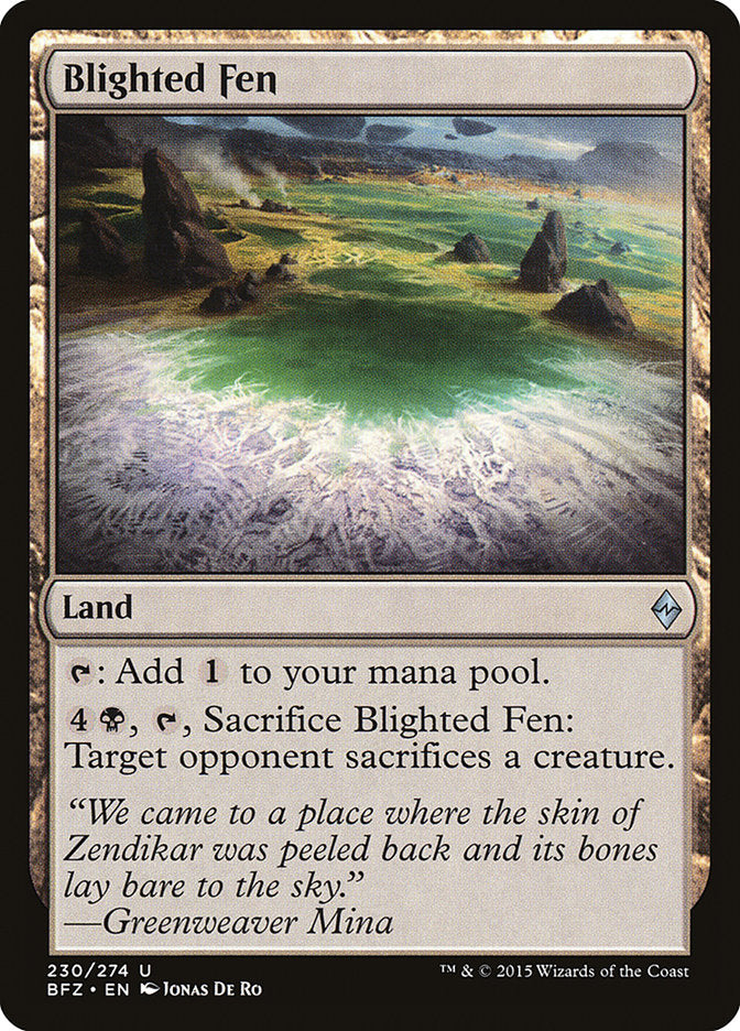 Blighted Fen [Battle for Zendikar] [Foil]