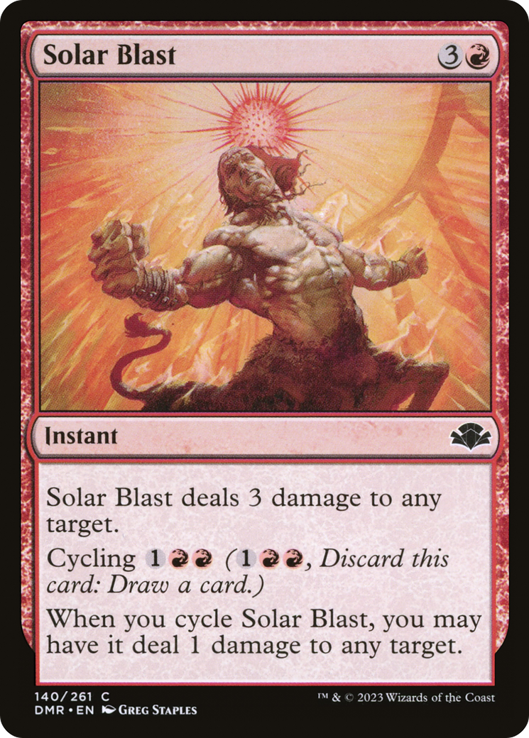 Solar Blast [Dominaria Remastered] [Foil]