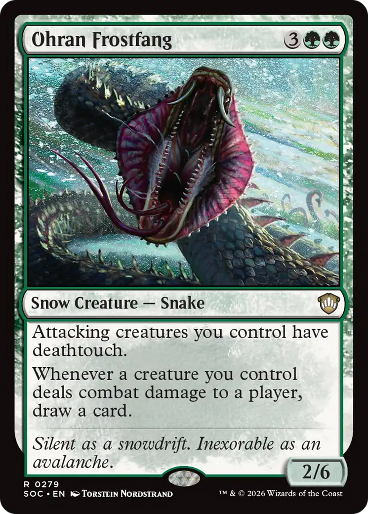 Ohran Frostfang [Secrets of Strixhaven Commander] [Foil]