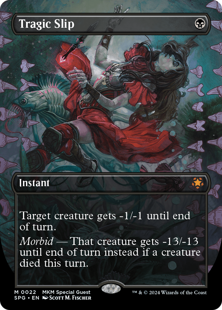 Tragic Slip (Borderless) [Murders at Karlov Manor Special Guests] [Foil]