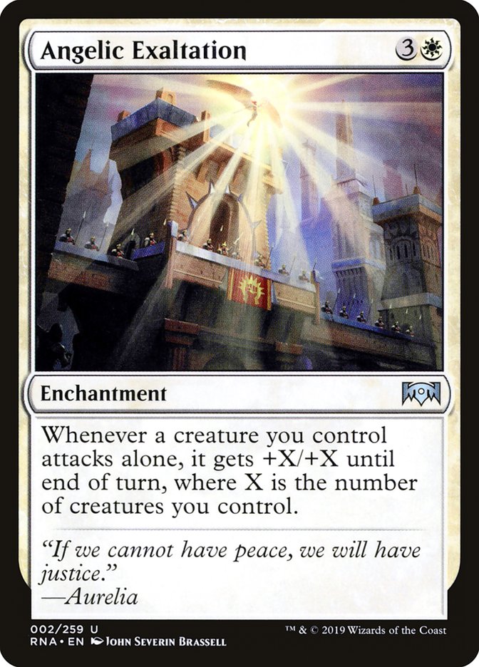 Angelic Exaltation [Ravnica Allegiance] [Foil]