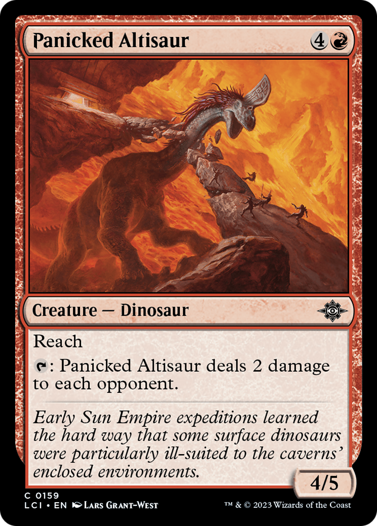 Panicked Altisaur [The Lost Caverns of Ixalan] [Foil]