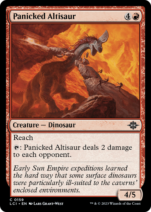 Panicked Altisaur [The Lost Caverns of Ixalan] [Foil]