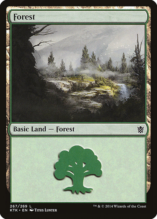 Forest (267) [Khans of Tarkir] [Foil]