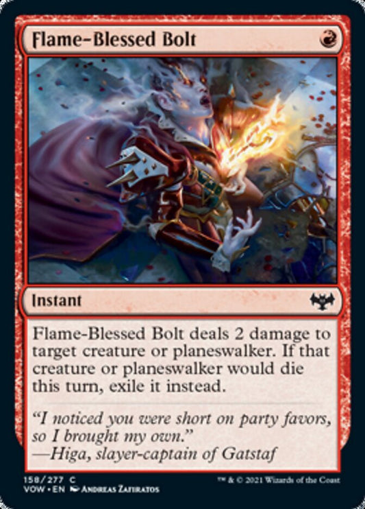 Flame-Blessed Bolt [Innistrad: Crimson Vow] [Foil]