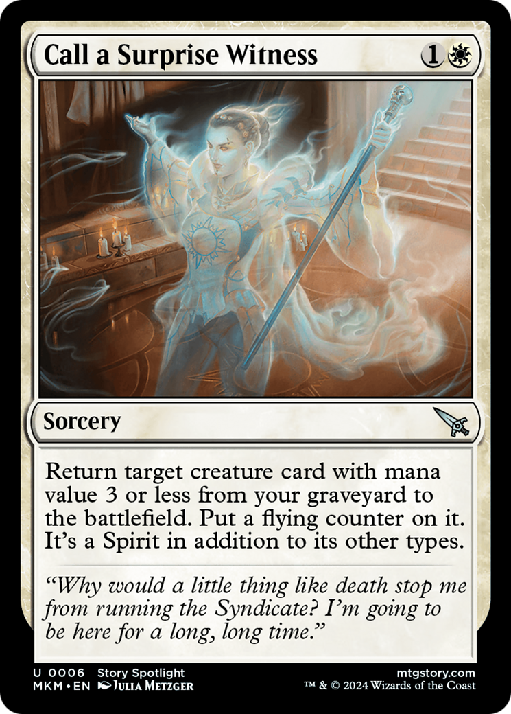 Call a Surprise Witness [Murders at Karlov Manor] [Foil]