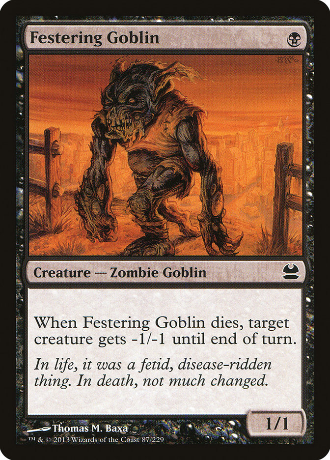 Festering Goblin [Modern Masters] [Foil]