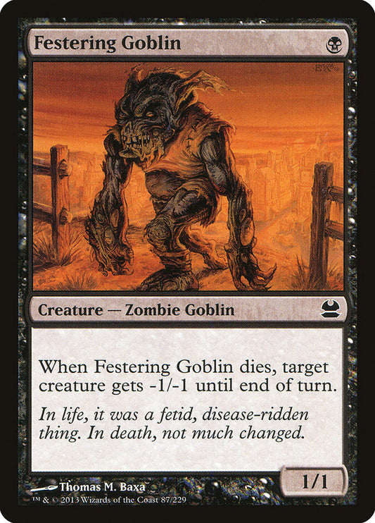 Festering Goblin [Modern Masters] [Foil]