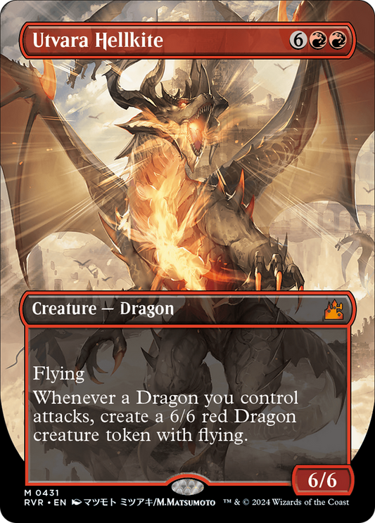 Utvara Hellkite (Anime Borderless) [Ravnica Remastered] [Foil]
