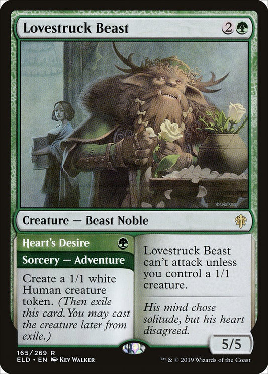 Lovestruck Beast // Heart's Desire [Throne of Eldraine] [Foil]
