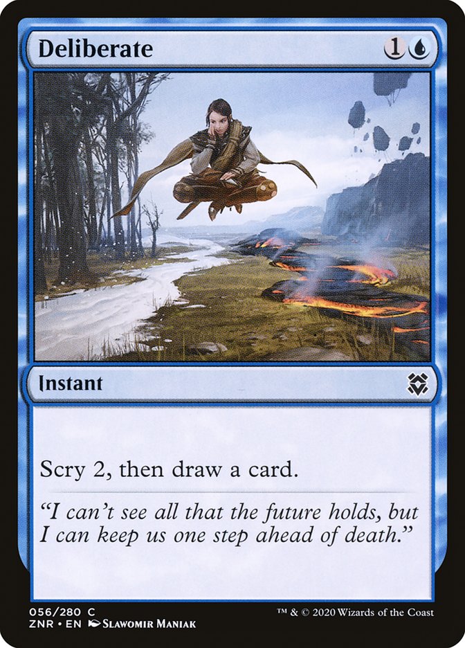 Deliberate [Zendikar Rising] [Foil]