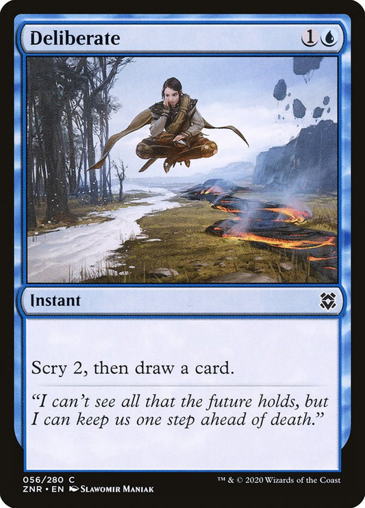 Deliberate [Zendikar Rising] [Foil]