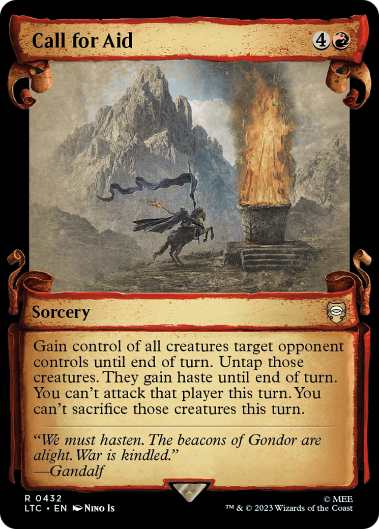 Call for Aid [The Lord of the Rings: Tales of Middle-Earth Commander Showcase Scrolls] [Foil]