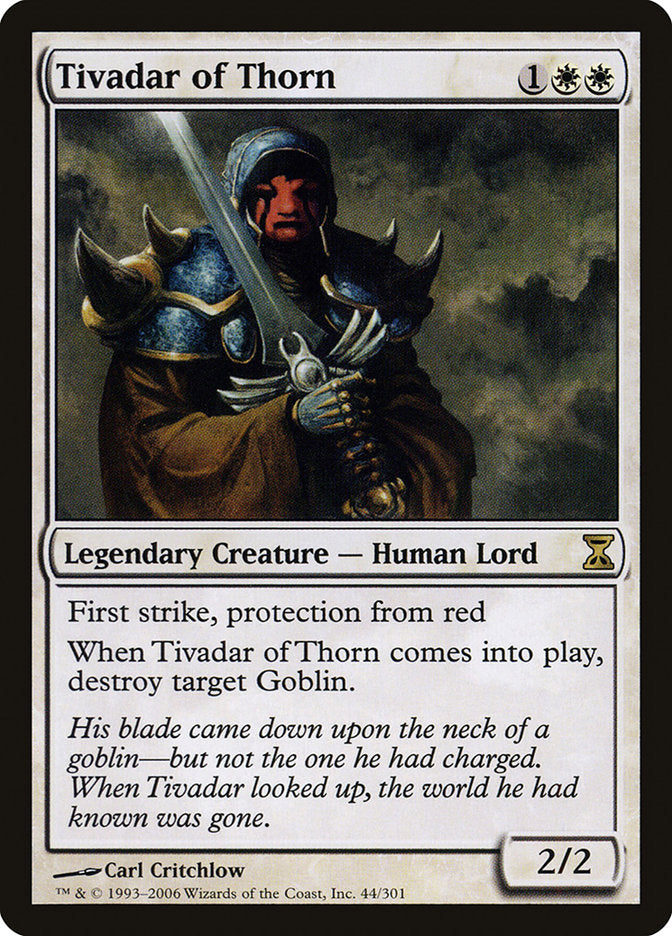 Tivadar of Thorn [Time Spiral] [Foil]