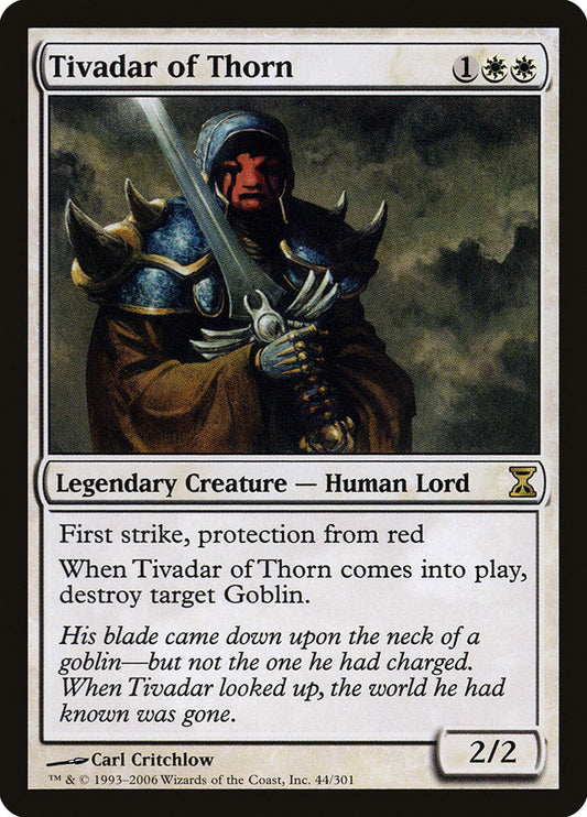 Tivadar of Thorn [Time Spiral] [Foil]