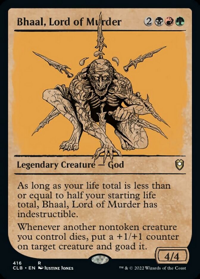 Bhaal, Lord of Murder (Showcase) [Commander Legends: Battle for Baldur's Gate] [Foil]