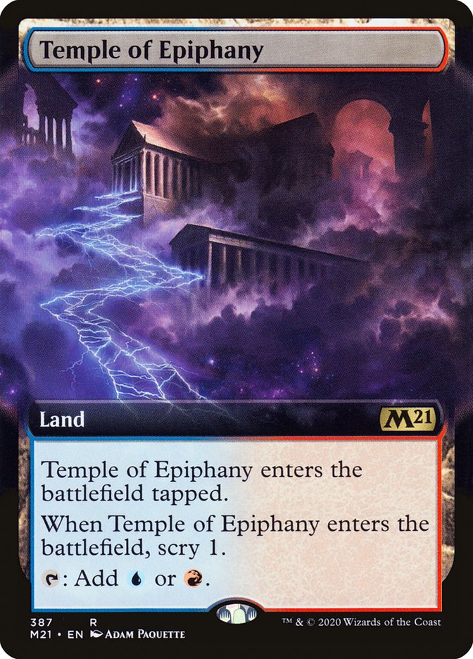 Temple of Epiphany (Extended Art) [Core Set 2021] [Foil]