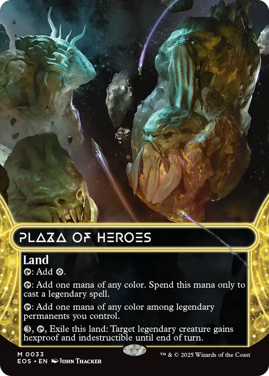 Plaza of Heroes (0033) (Borderless) [Edge of Eternities: Stellar Sights] [Foil]