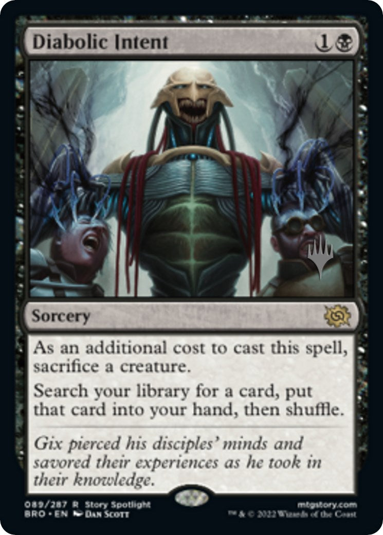 Diabolic Intent (Promo Pack) [The Brothers' War Promos] [Foil]