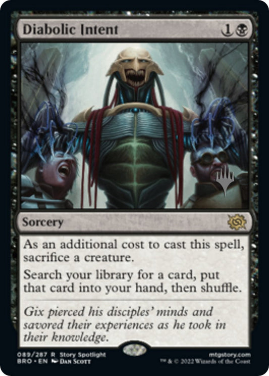 Diabolic Intent (Promo Pack) [The Brothers' War Promos] [Foil]