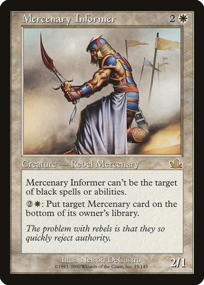 Mercenary Informer [Prophecy] [Foil]