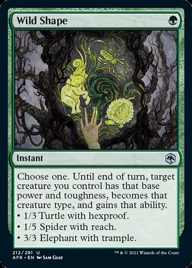 Wild Shape [Dungeons & Dragons: Adventures in the Forgotten Realms] [Foil]