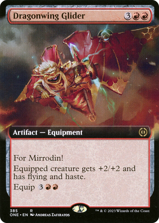 Dragonwing Glider (Extended Art) [Phyrexia: All Will Be One] [Foil]