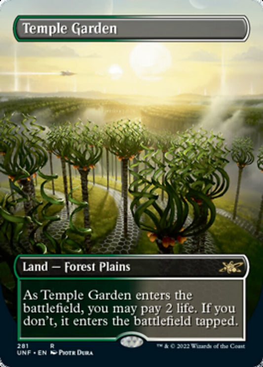 Temple Garden (Borderless) [Unfinity] [Foil]