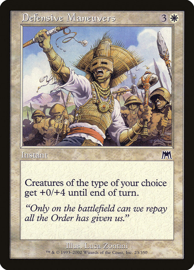 Defensive Maneuvers [Onslaught] [Foil]