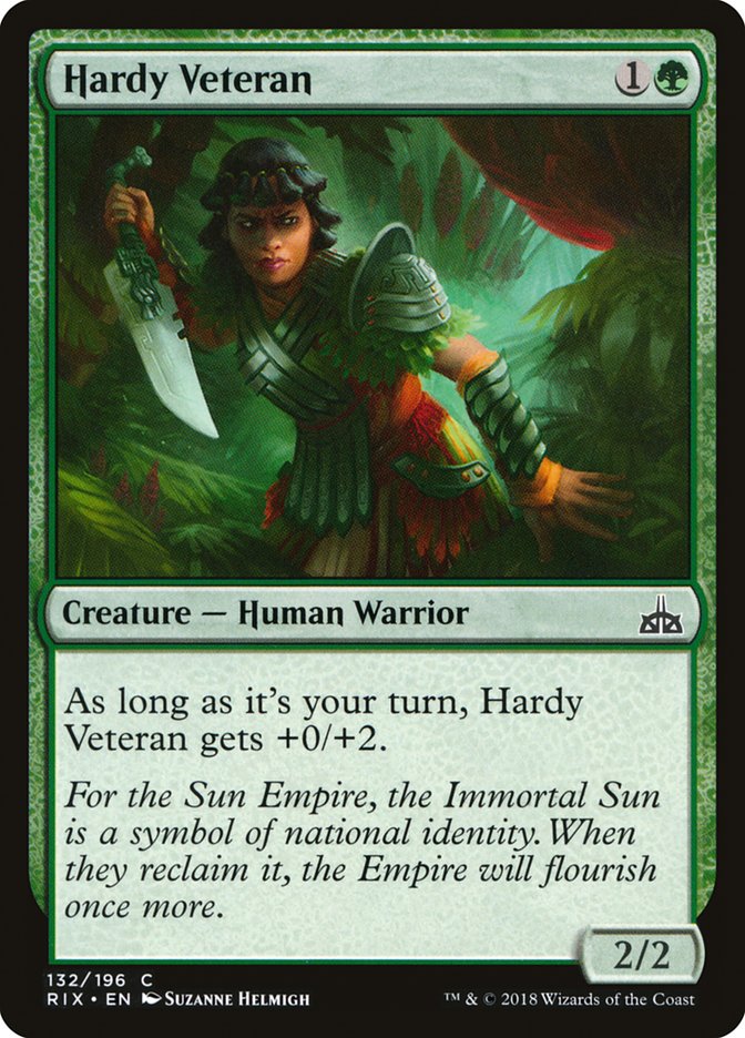 Hardy Veteran [Rivals of Ixalan] [Foil]