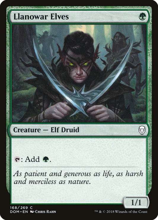Llanowar Elves [Dominaria] [Foil]