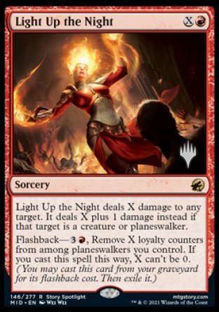 Light Up the Night (Promo Pack) [Innistrad: Midnight Hunt Promos] [Foil]