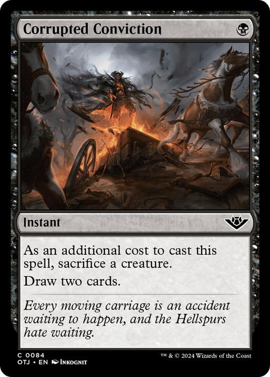 Corrupted Conviction [Outlaws of Thunder Junction] [Foil]