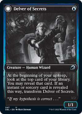 Delver of Secrets // Insectile Aberration [Innistrad: Double Feature] [Foil]