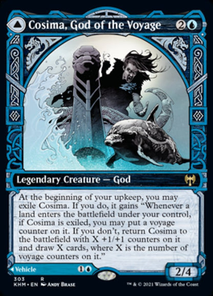 Cosima, God of the Voyage // The Omenkeel (Showcase) [Kaldheim] [Foil]