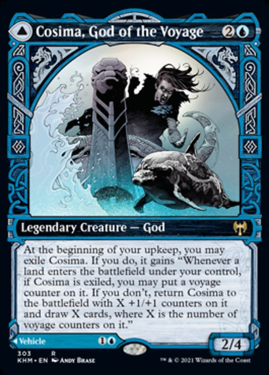 Cosima, God of the Voyage // The Omenkeel (Showcase) [Kaldheim] [Foil]