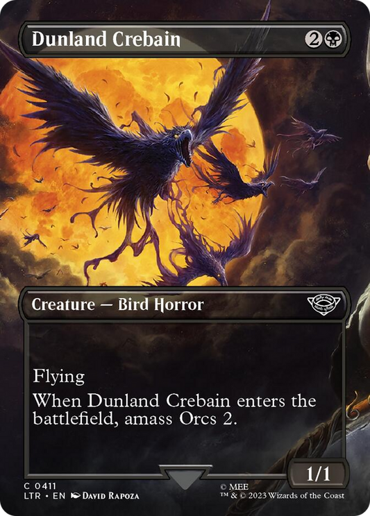 Dunland Crebain (Borderless Alternate Art) [The Lord of the Rings: Tales of Middle-Earth] [Foil]