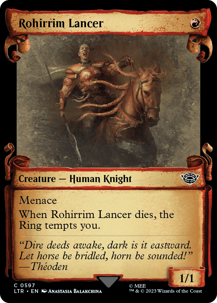 Rohirrim Lancer [The Lord of the Rings: Tales of Middle-Earth Showcase Scrolls] [Foil]