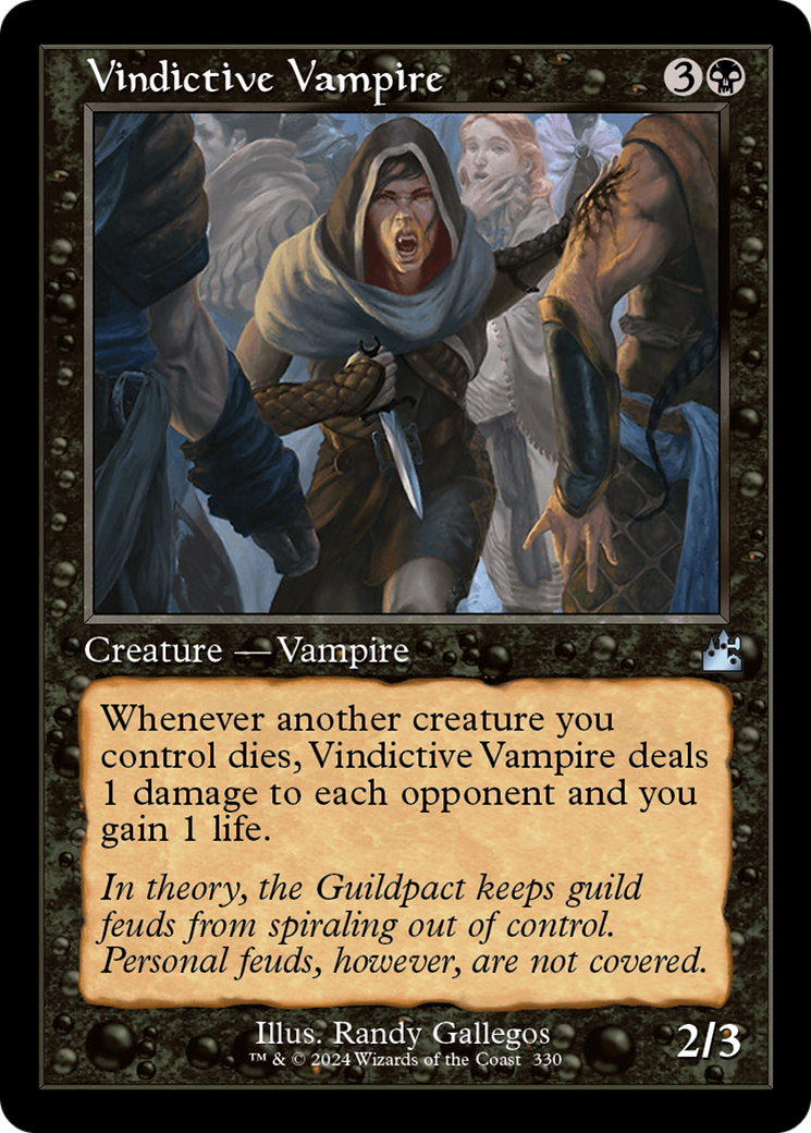 Vindictive Vampire (Retro Frame) [Ravnica Remastered] [Foil]